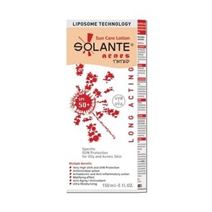 Solante Acnes Tinted Spf50 150 ml - Renkli Güneş Koruyucu