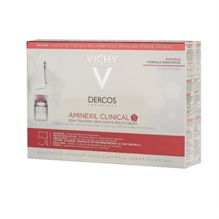 Vichy Dercos Aminexil Clinical 5 Serum Kadın 21 Adet x 6 ml - Saç Dökülmesine Karşı